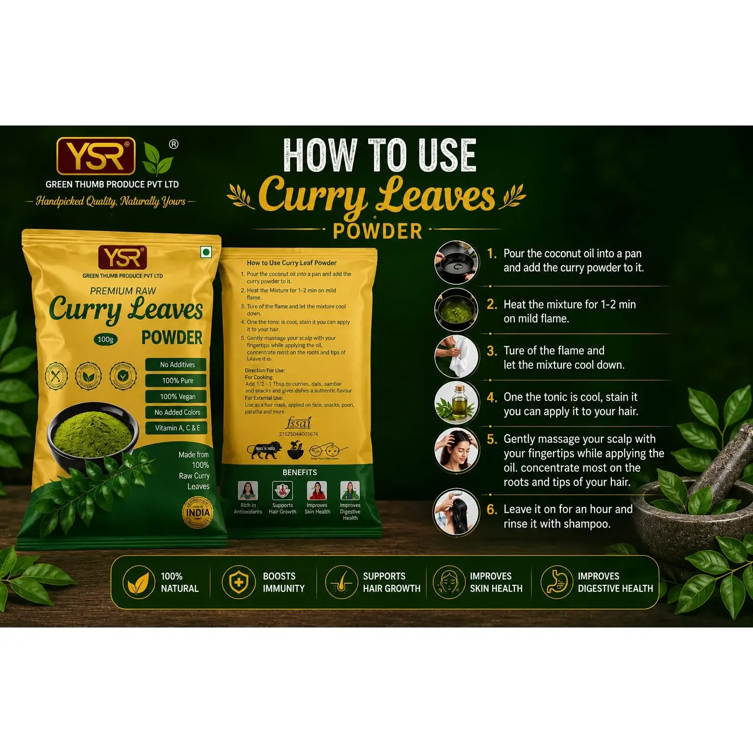 Green Thumb Produce Curry Leaves Powder
